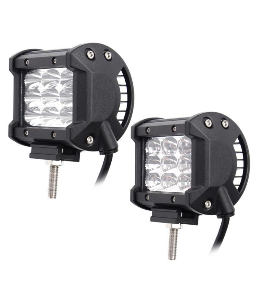 IP68 4Inch 27W 6000k 9 LED Work Light Bar Spotlight Flood Lamp Driving ...