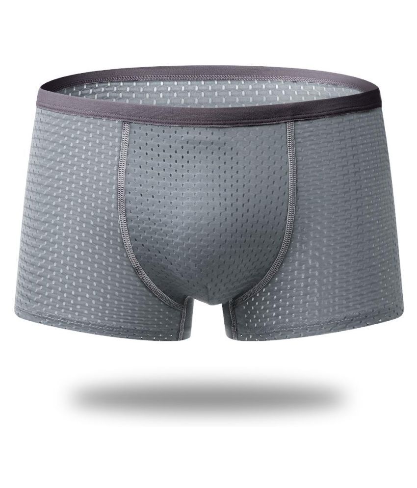 Ice Silk Cool Mesh Hollow Breathable Sexy Boxers for Men - Buy Ice Silk ...