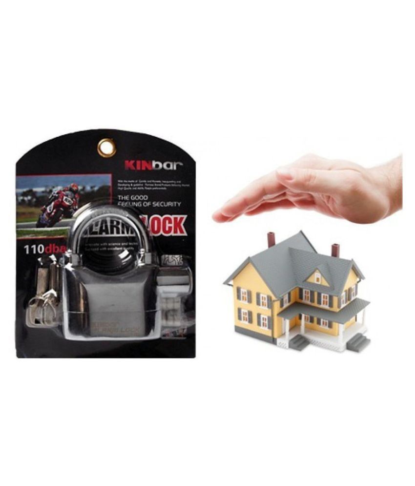 Royal James Bond Anti Theft Motion Sensor Alarm Pad Lock For Bike, Door