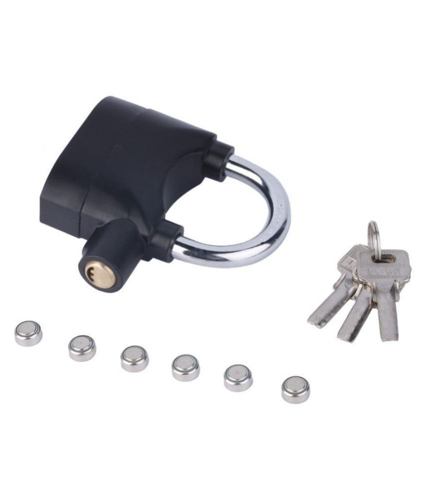 Royal James Bond Anti Theft Motion Sensor Alarm Pad Lock For Bike, Door