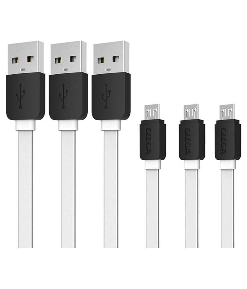 Gizga Essentials USB Data Cable White 1 Meter All Cables Online at Low Prices Snapdeal India