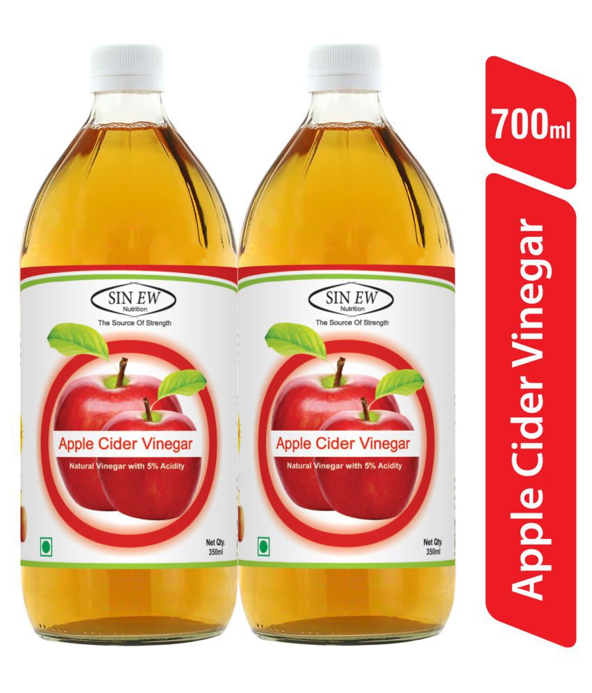 Sinew Nutrition Apple Cider Vinegar Without Mother 350 ml Unflavoured Pack of 2