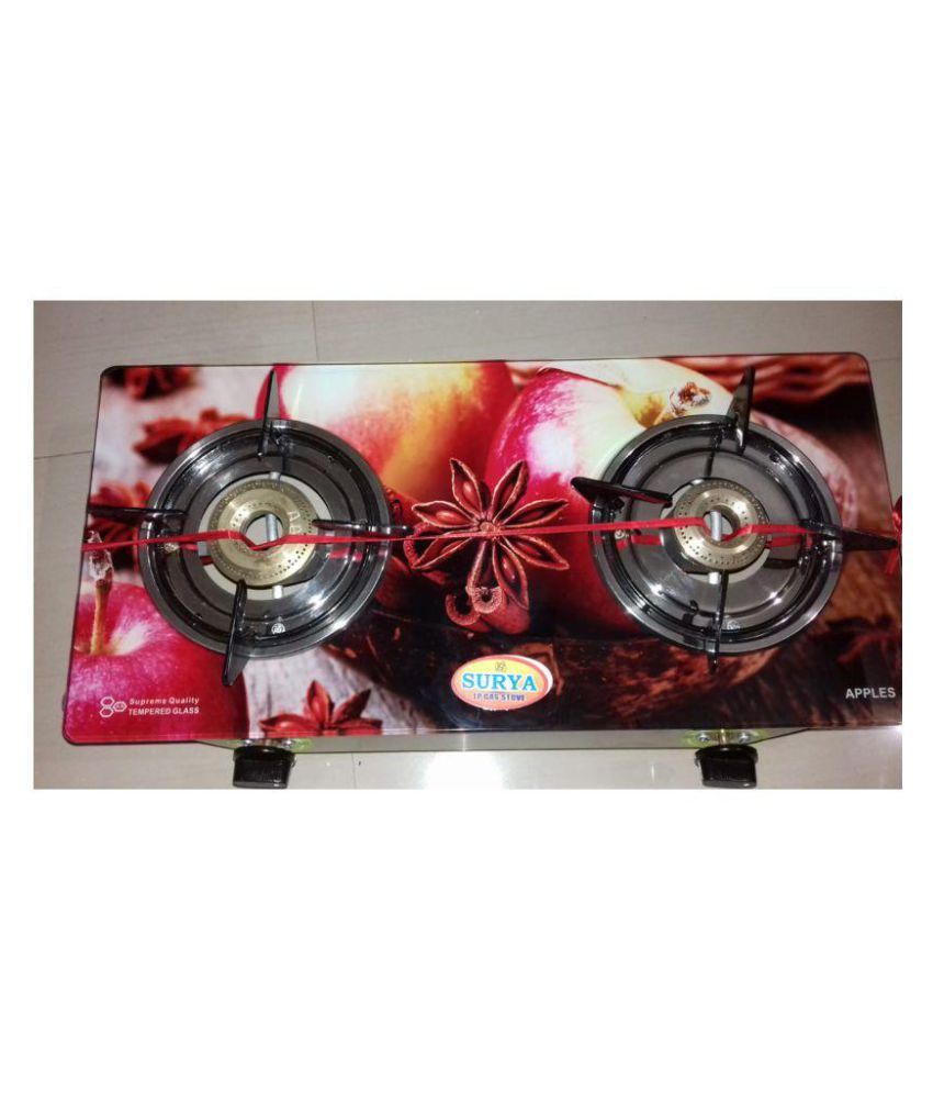 gas stove 3 burner surya crystal