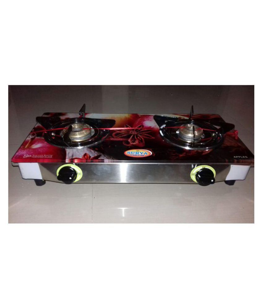 surya crystal 2 burner gas stove