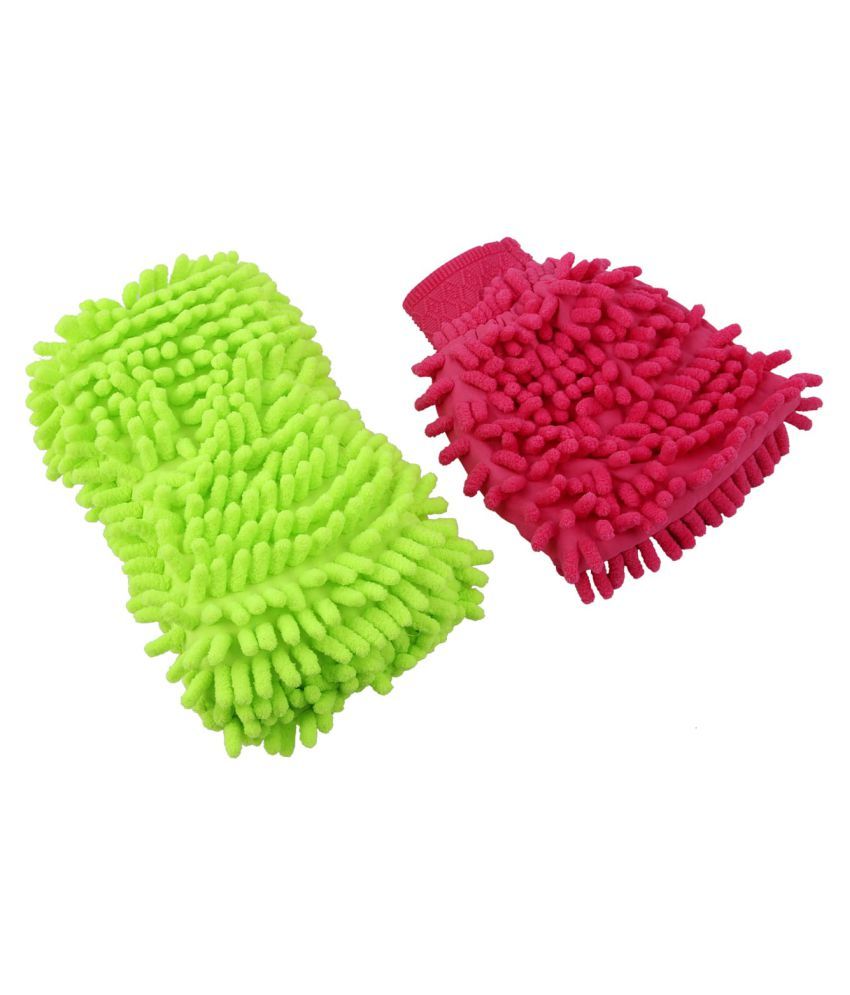 microfibre hand gloves and car duster combo pack of 2 Buy microfibre