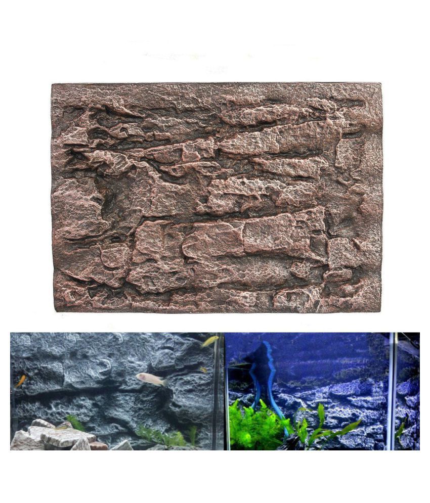 Aquarium 3d Foam Rock Stone Fish Tank Background Reptile Cage