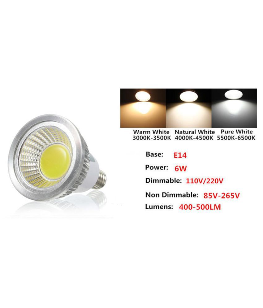 Dimmable LED Bulb MR16 GU10 E27 E14 6W 9W 12W Spotlight COB Lamp Ultra Bright 