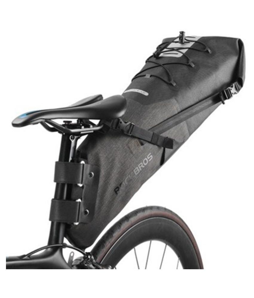 ROCKBROS 10L Waterproof Bike Bicycle Saddle Bag Reflective Folding Tail