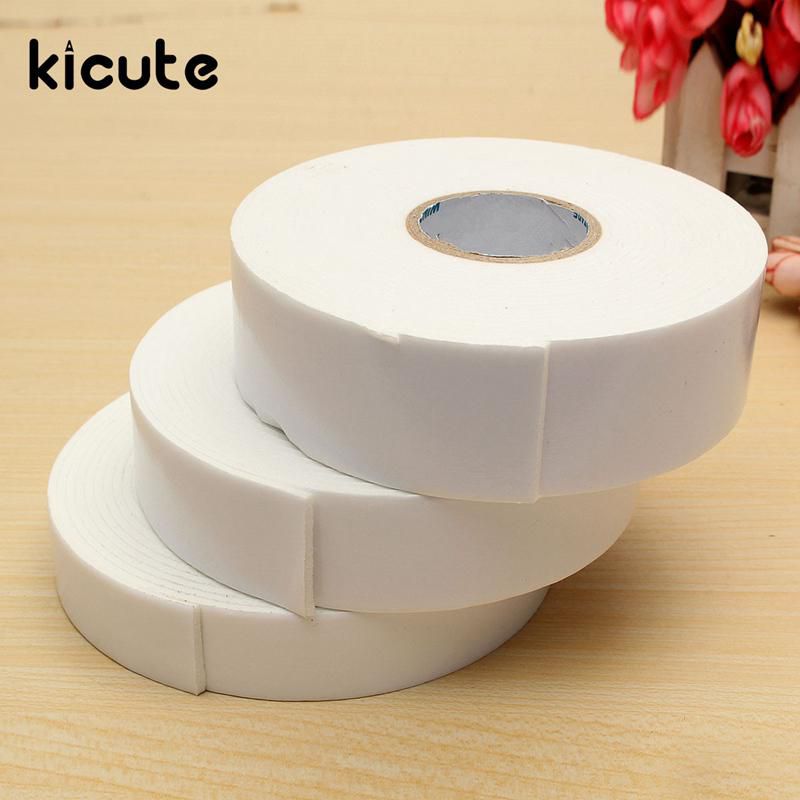 Buy Kicute 36 30 24mm 5m White Sponge Strong Double Sided Adhesive Tape Wall Mounting Tape Sticky Foam Self Adhesive Tape Supply Online At Low Price In India Snapdeal