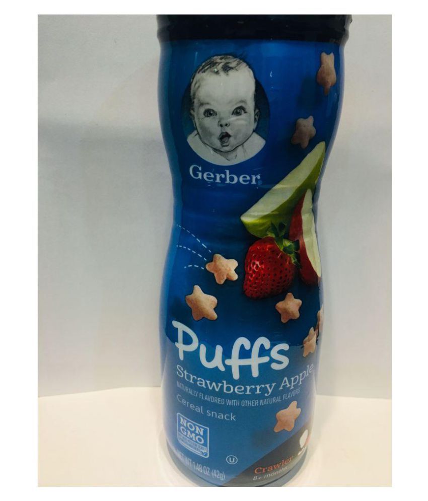 Gerber Baby Food STRAWBERRY APPLE Snack Foods for 6 Months + ( 42 gm )