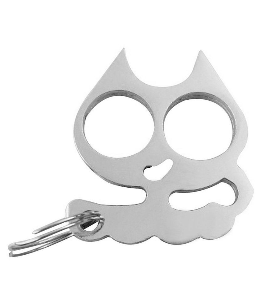 Unisex Cartoon Cat Keyring Keychain Knuckle Self Defense Knuckle Ring Buy Online At Low Price In India Snapdeal