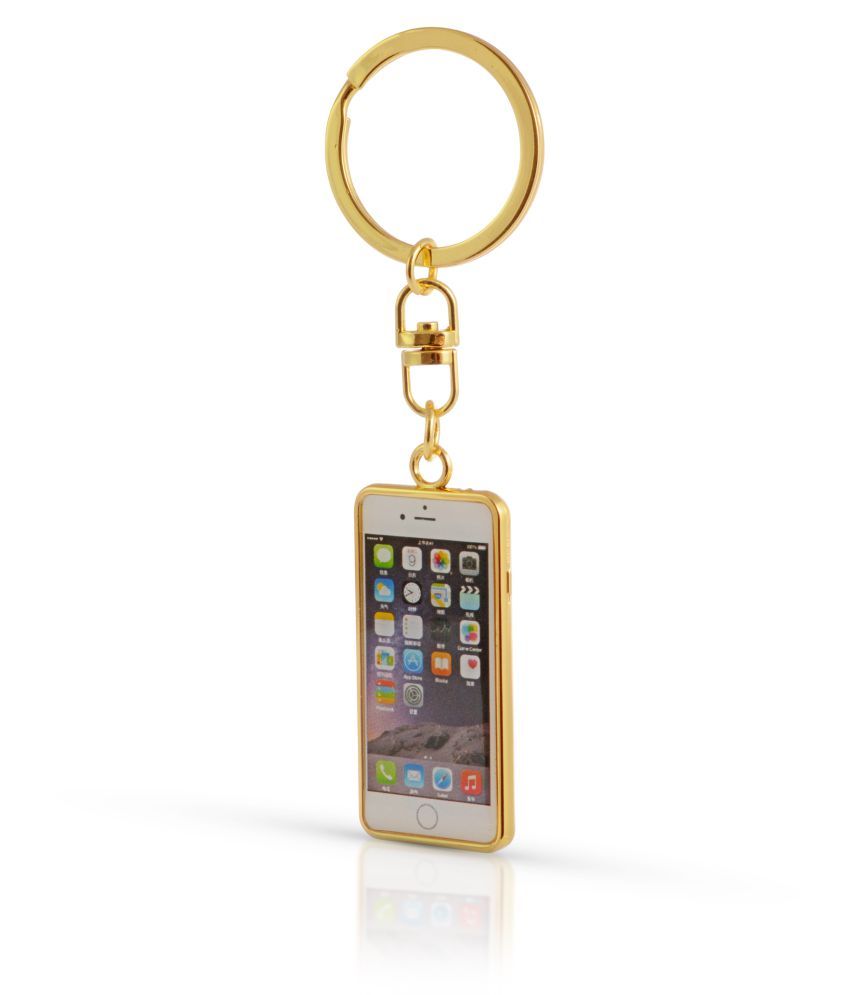 Charming Treasures iPhone Designer Keychain in Golden Colour Buy
