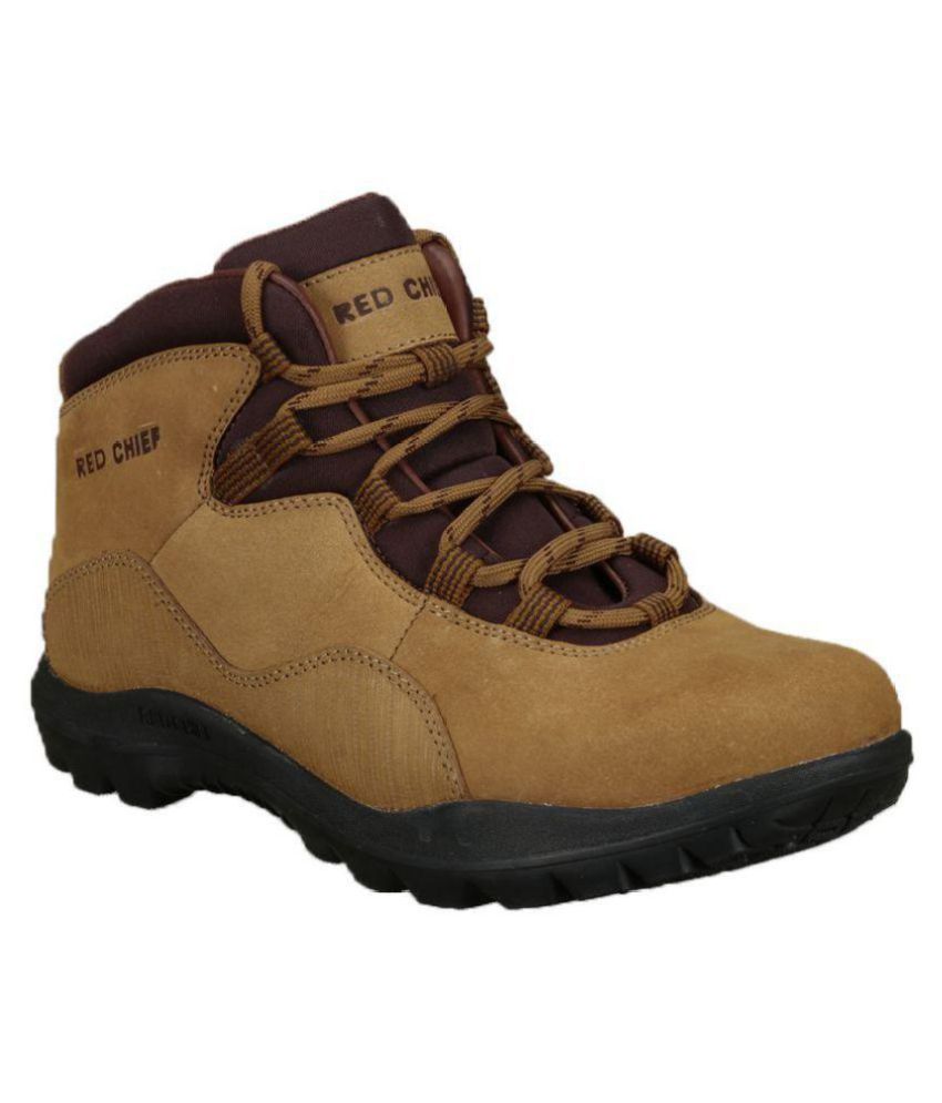 red chief long boot shoes
