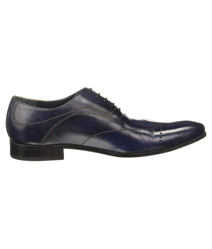 Louis Philippe Party Artificial Leather Blue Formal Shoes Price in ...