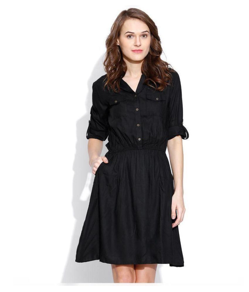 georgette black shirt