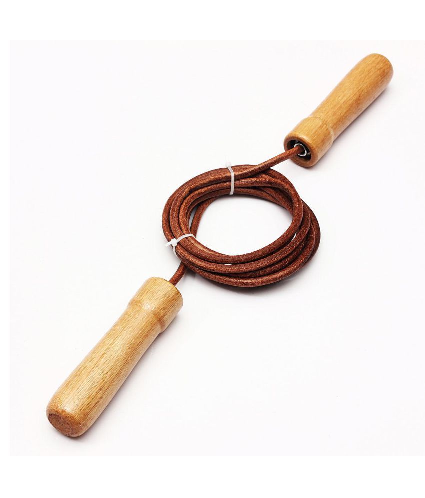 Leather Skipping Speed Rope Adjustable Weighted Boxing Jump Gym Exercise ZX 