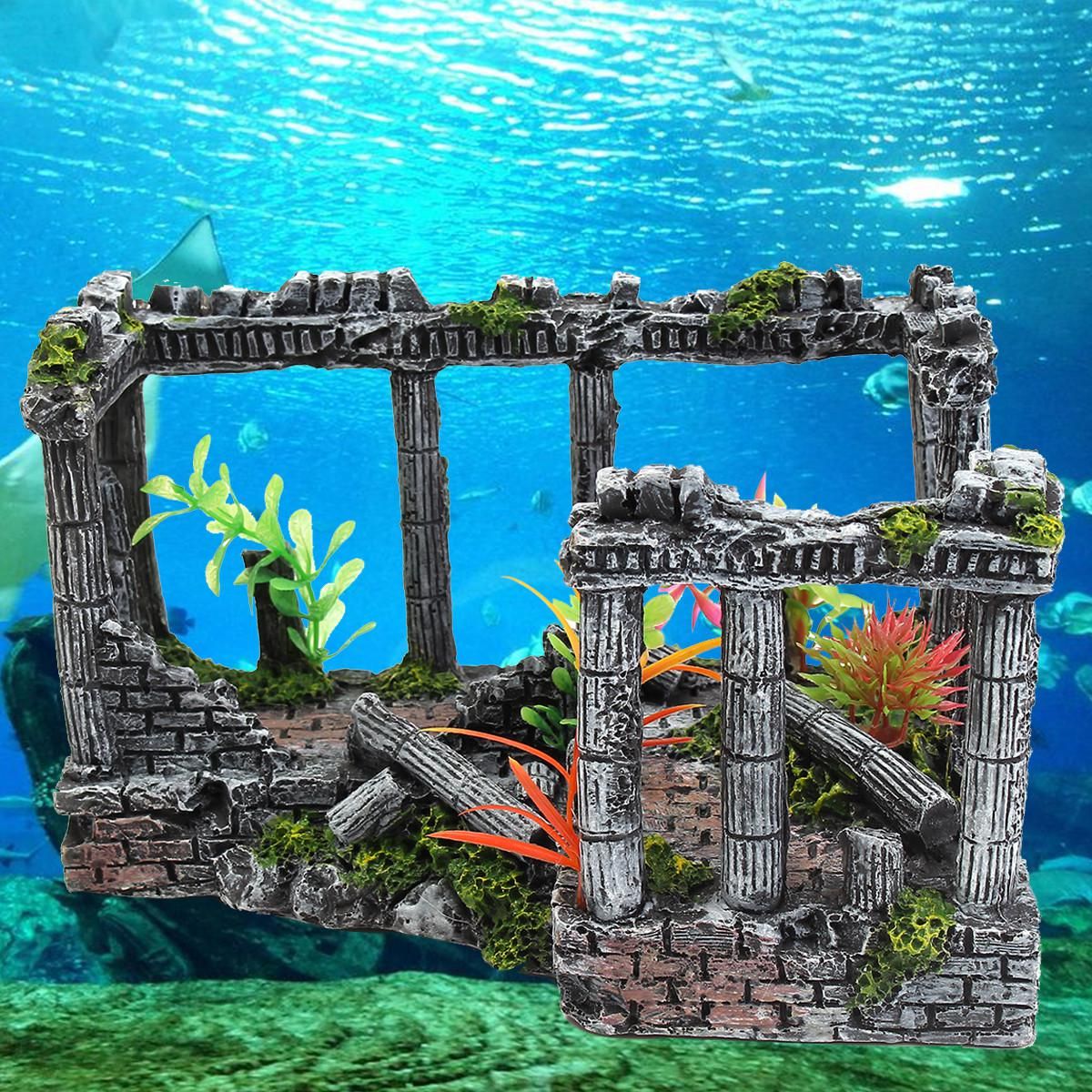 Ancient Roman Ruins Ornament For Aquarium Fish Tank Home