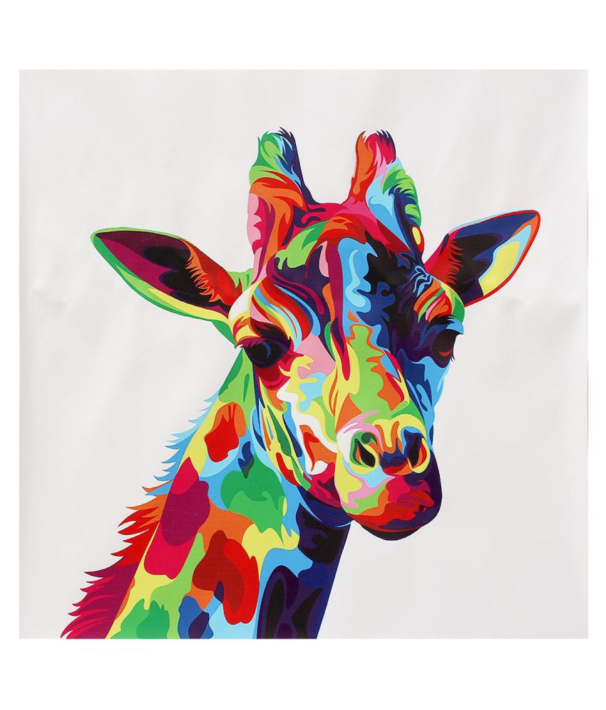 Colors Giraffe Art Canvas Painting Animal Print Picture Wall Unframed Decor  - Buy Colors Giraffe Art Canvas Painting Animal Print Picture Wall Unframed  Decor Online at Low Price - Snapdeal