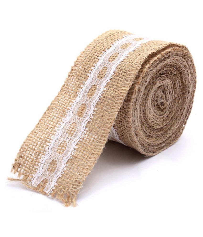 Kingso Vintage Jute Burlap Ribbon Country Wedding Decor Diy Crafts