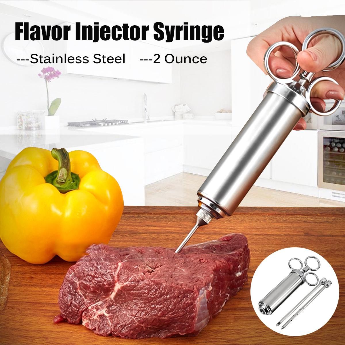 Food Flavor Seasoning Turkey Meat Marinade Injector Kit Injection Gun W Needle Buy Online At Best Price In India Snapdeal