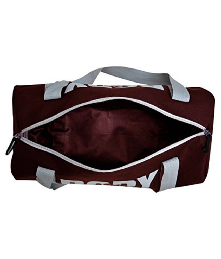 Megus Medium Brown Canvas Gym Bag Travel Duffle Buy Megus Medium Brown Canvas Gym Bag Travel