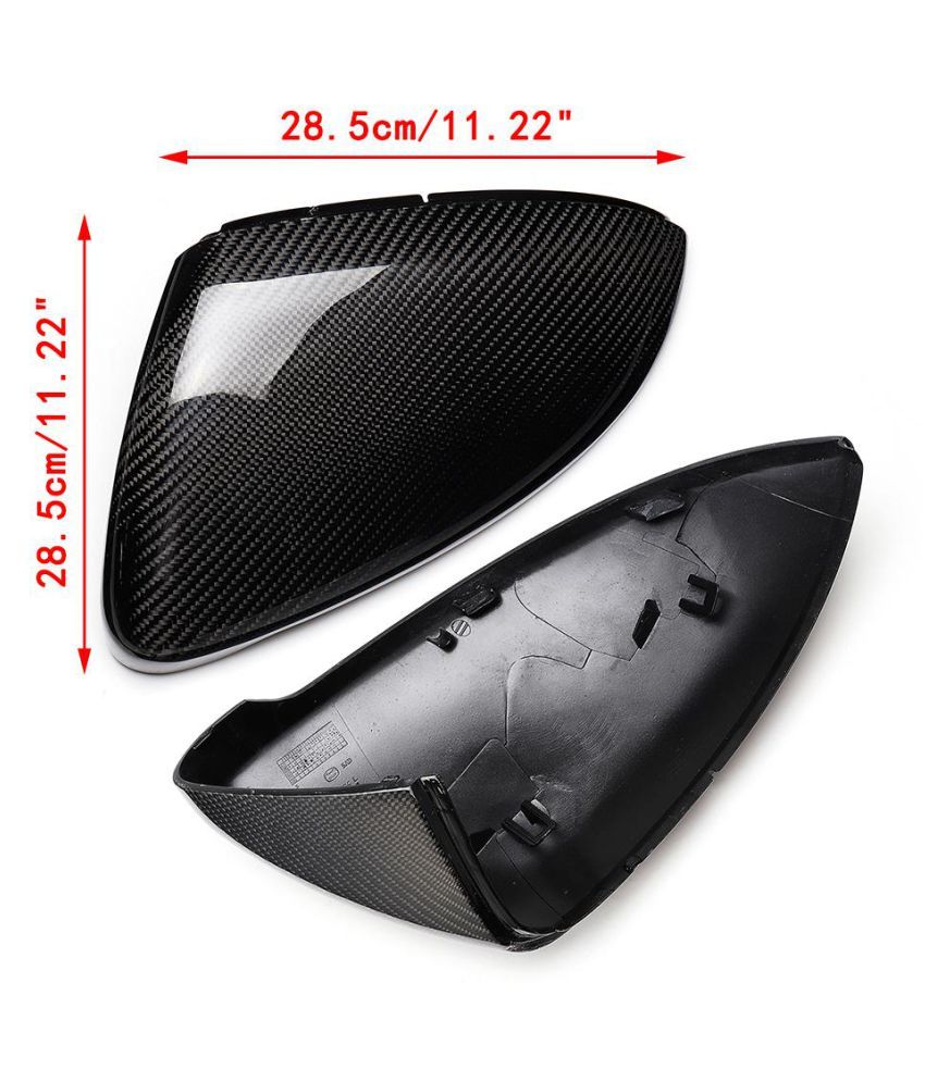 2pcs/set Mirror Cover Caps for VW Golf GTI MK7 20132017 Real Carbon