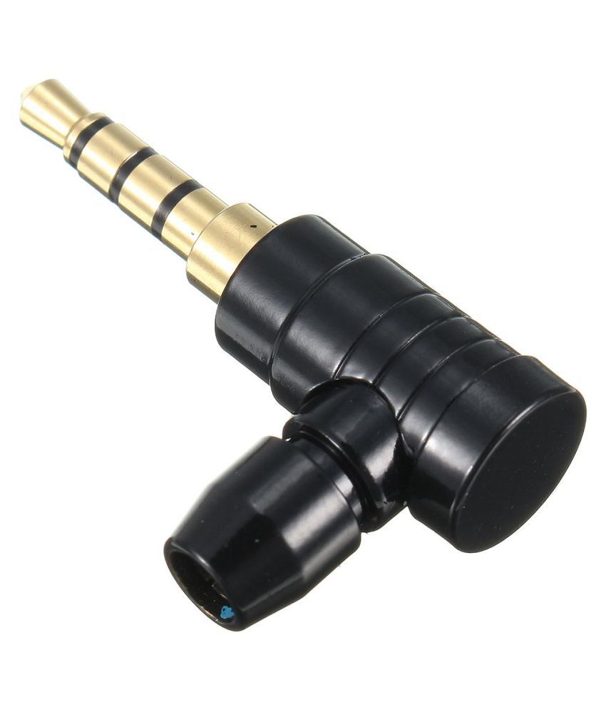 3.5mm Stereo Audio Adapter Connector 90 Degree Male Jack Plug Mini