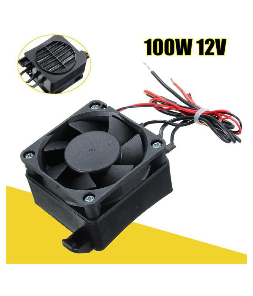Buy 100w 12v Dc Ptc Fan Heater Constant Temperature Incubator Hot Space Thermostat Black New Online At Best Price In India Snapdeal