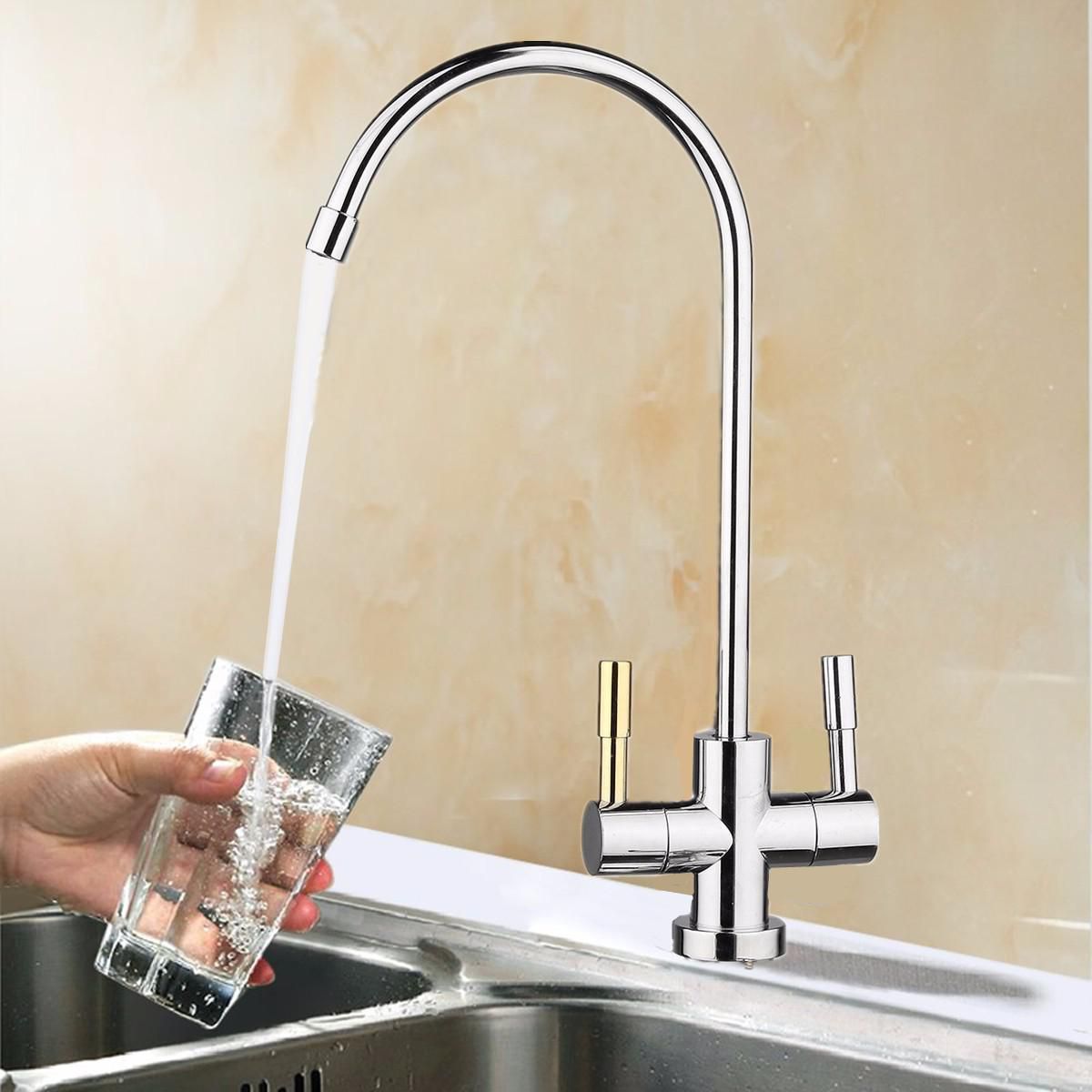 High Quality 1 4 Drinking Ro Water Filter Faucet Stainless Steel