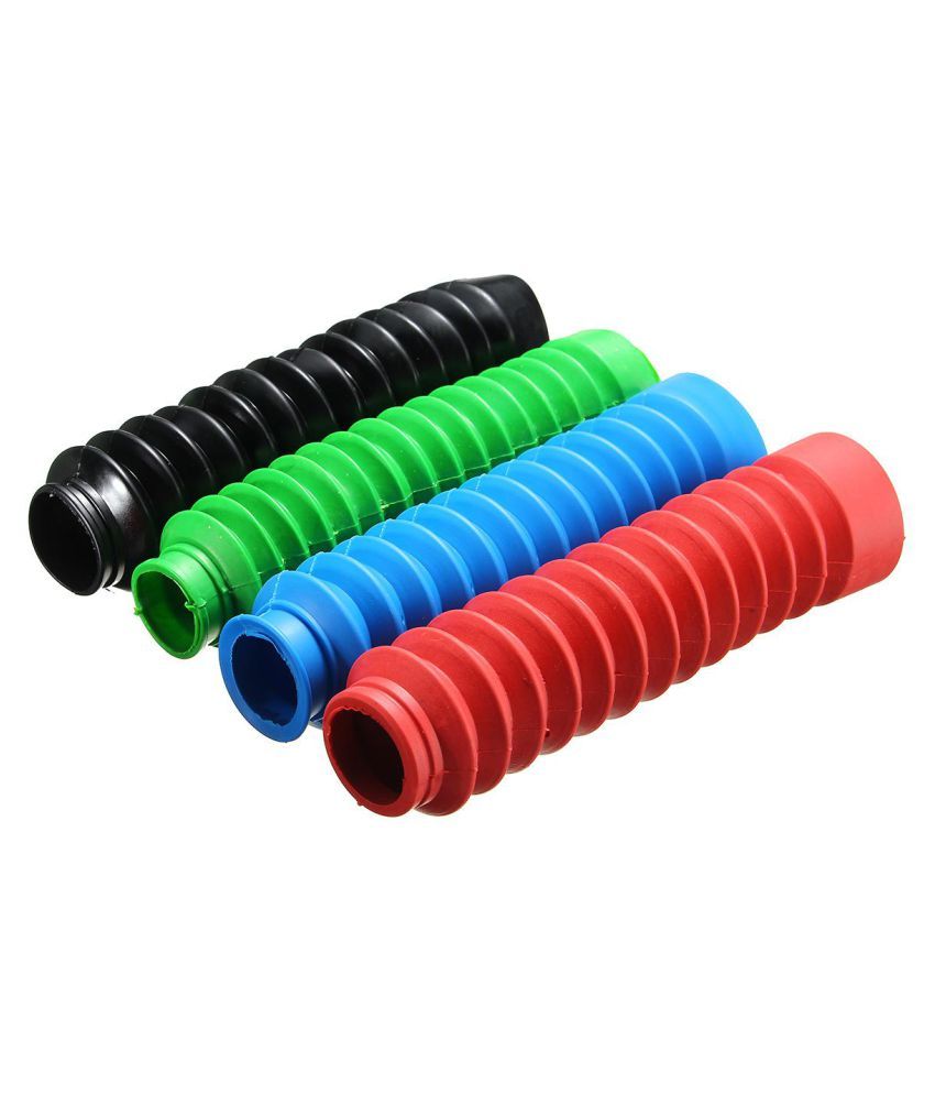 Pair Motorcycle Rubber Front Fork Cover 