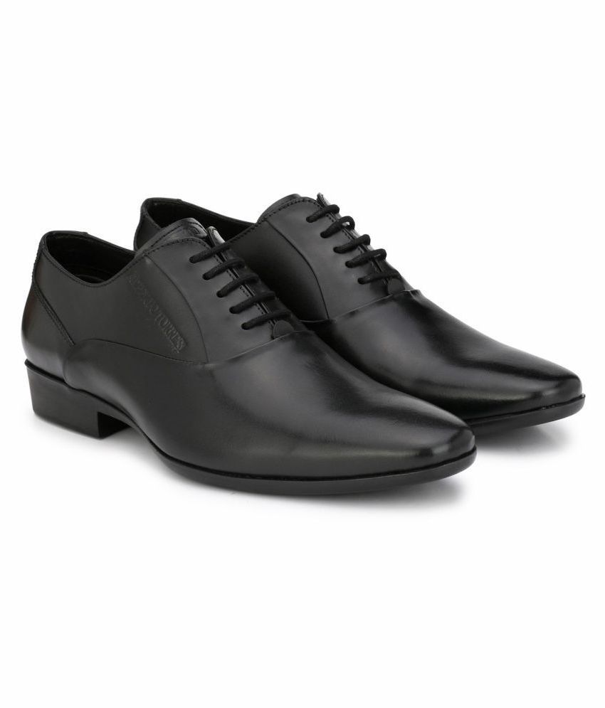 alberto torresi black formal derby shoes