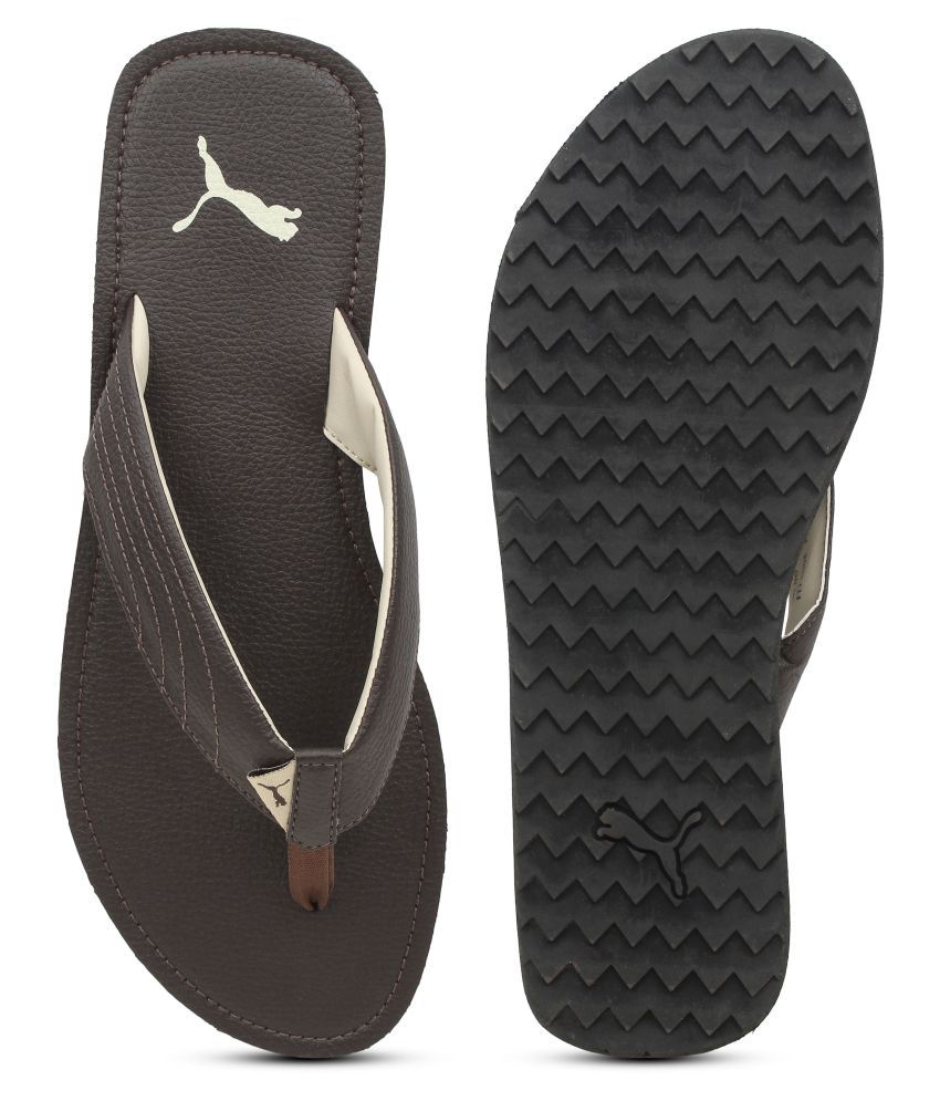 Puma Brown Thong Flip Flop Price in India- Buy Puma Brown Thong Flip Flop Online at Snapdeal