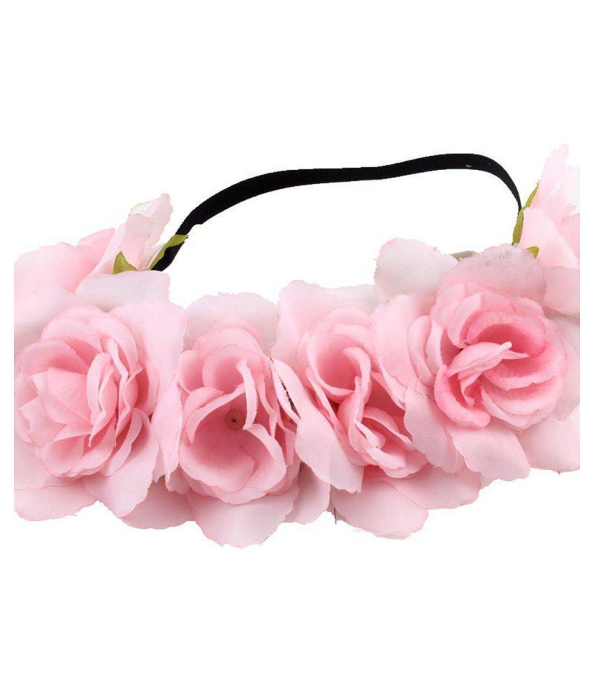 Fashion Women Girl Flower Headband Hollow Elastic Hair Band for Wedding  Party: Buy Online at Low Price in India - Snapdeal