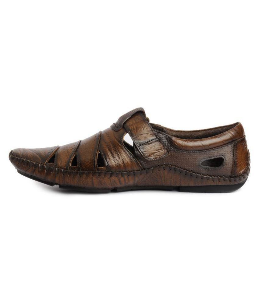 buckaroo men's leather sandals