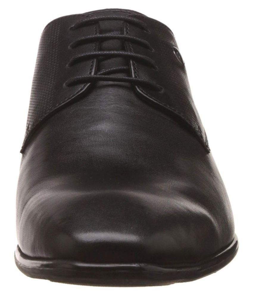 Hush Puppies Derby Genuine Leather Black Formal Shoes Price in India ...