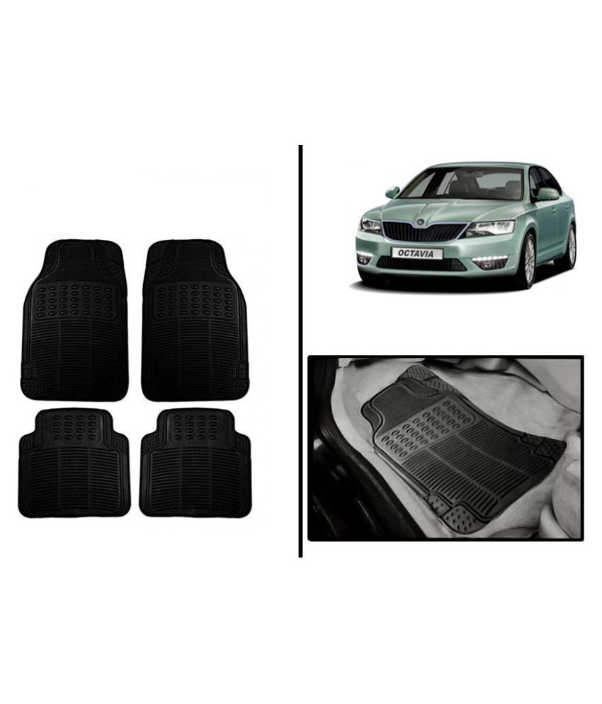 Mizzeo Premium Rubber Car Floor/Foot Mats BlackSkoda Octavia Type 1