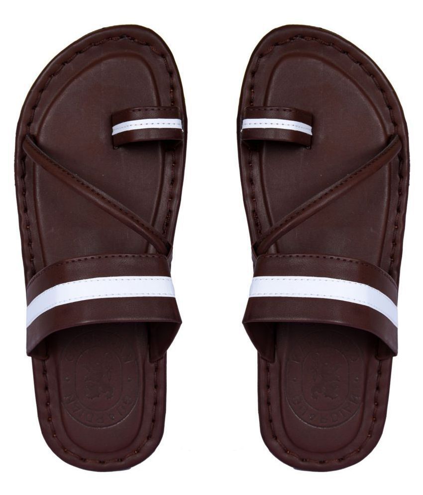     			Style Height Brown Toe covered flip flop