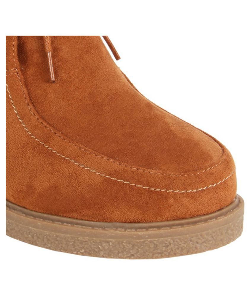 tan ankle bootie