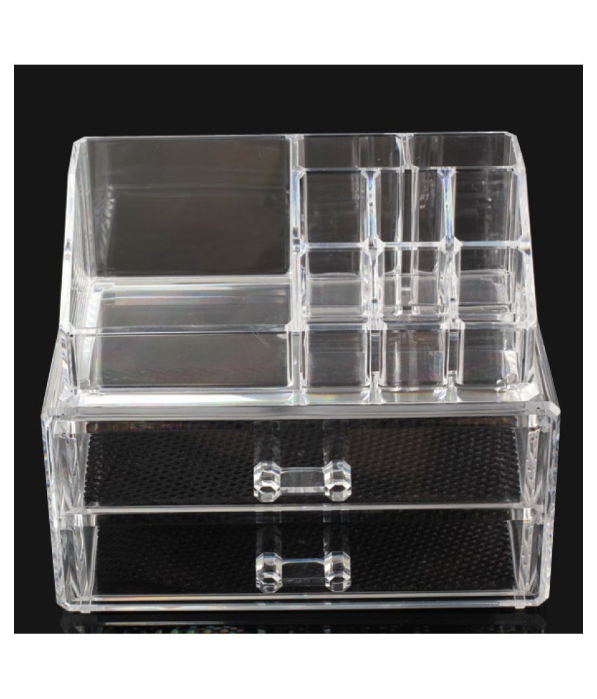 Acrylic Cosmetic Organizer Drawer Makeup Case Storage Insert Holder Box