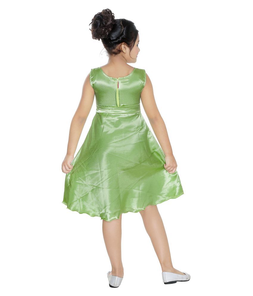 green colour party frocks