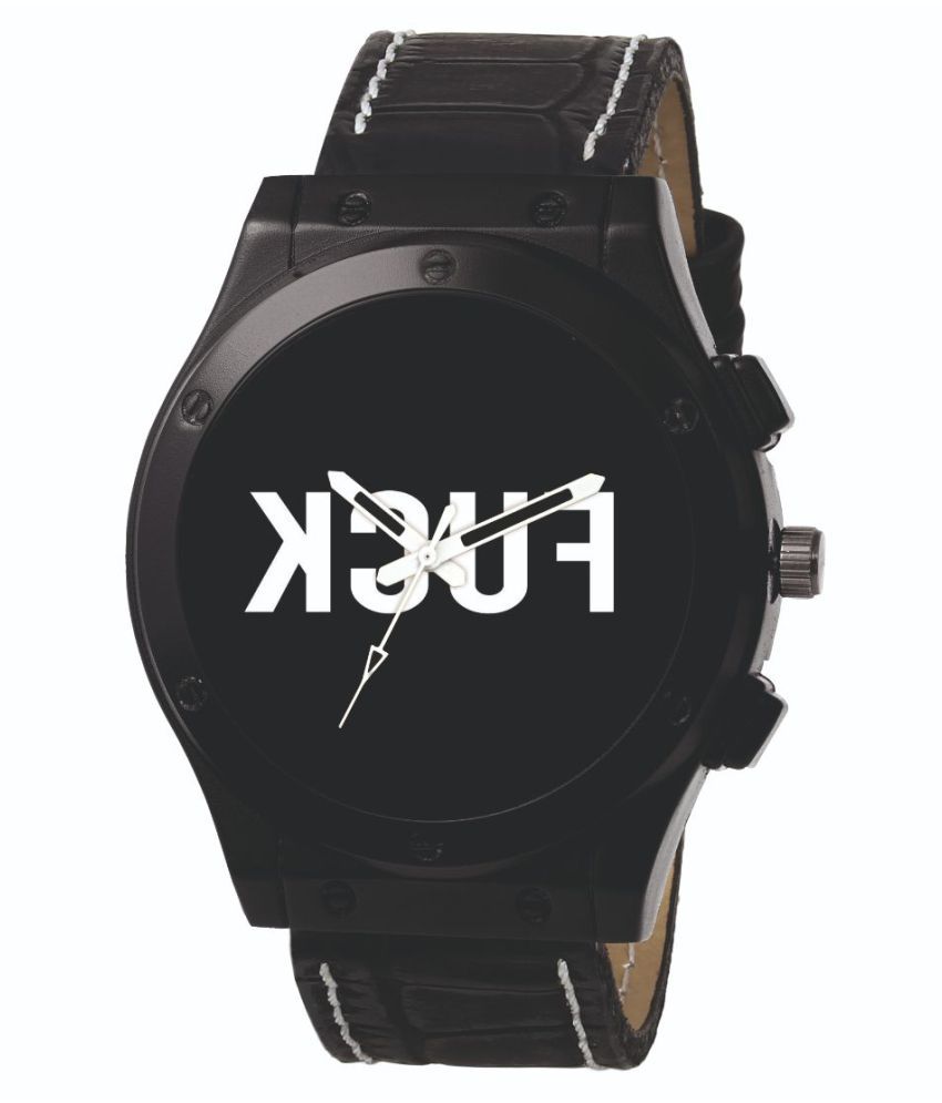 GENZ Graphic Heavy FUCK Black Dial (Analog Watch) Men's Wrist Watch ...