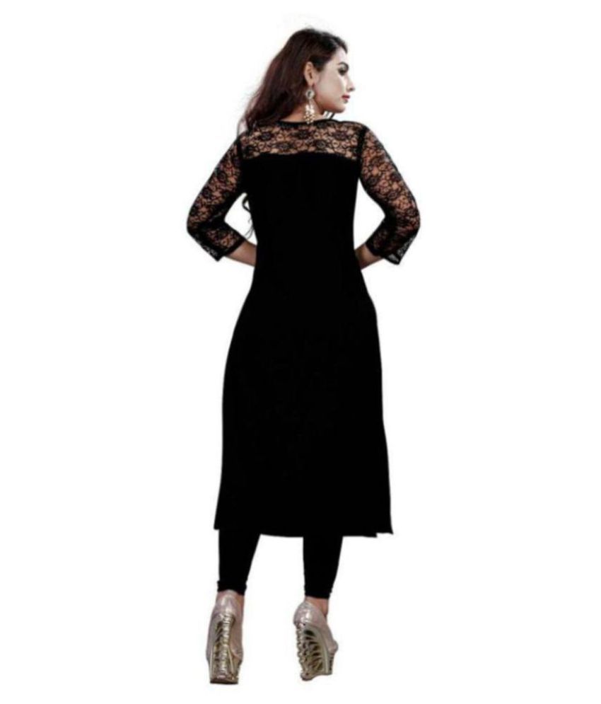 black net kurtis