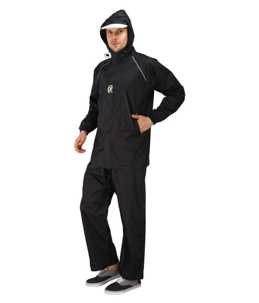 Goodluck Nylon Raincoat Set - Black - Buy Goodluck Nylon Raincoat Set ...