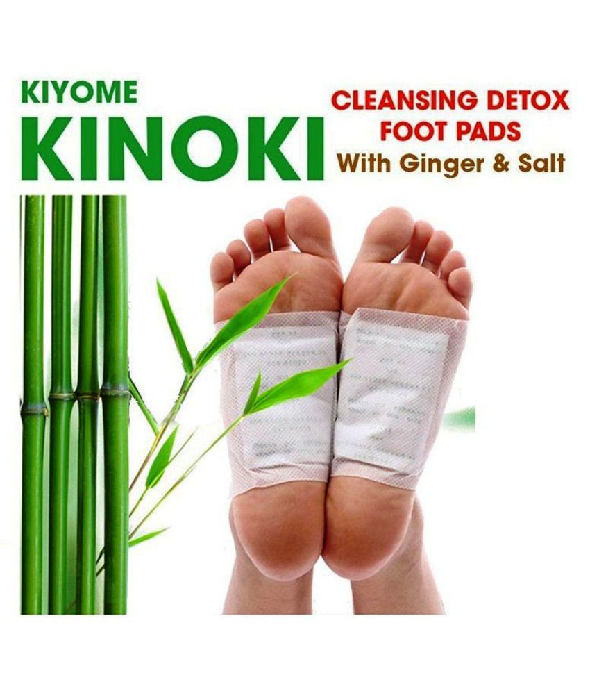     			Kinoki Cleansing Detox Foot Pads- 10Pcs (White & Gold) Free Size