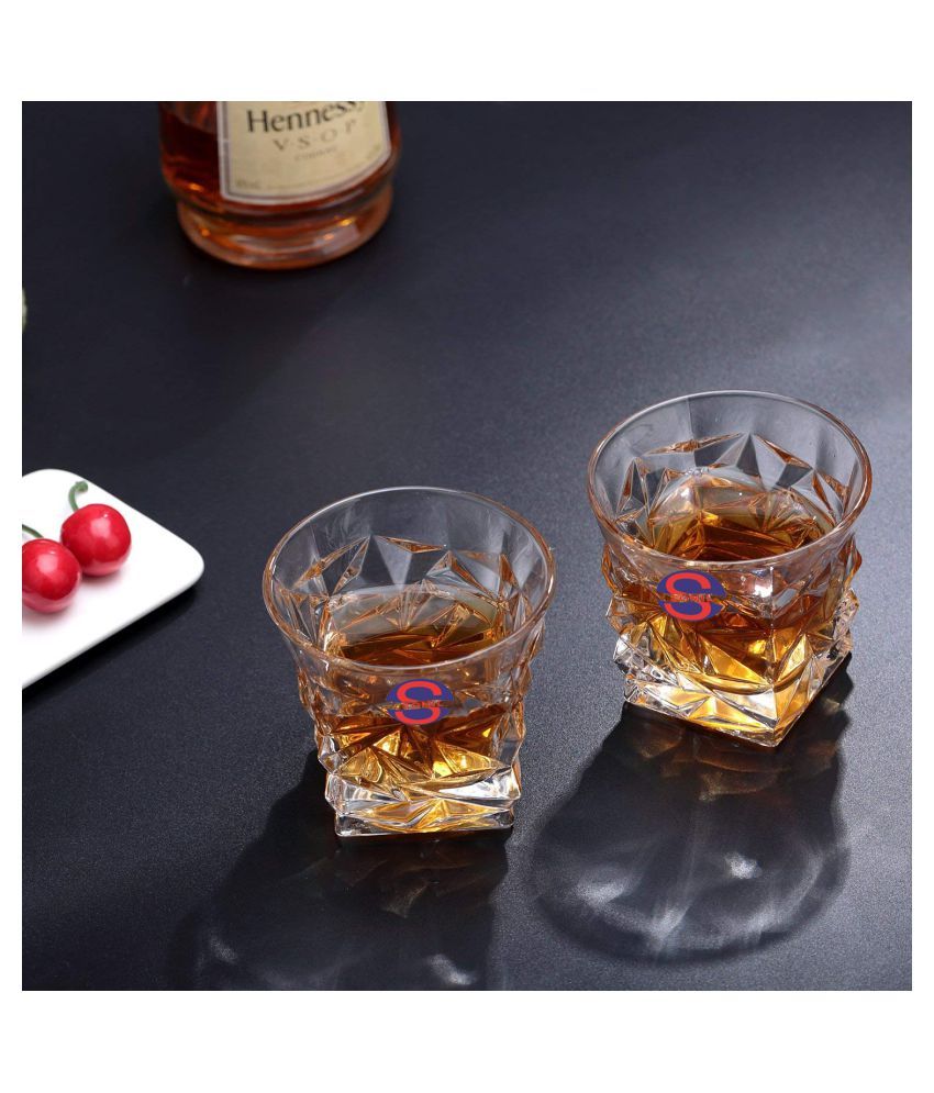     			Afast Whisky  Glasses Set,  250 ML - (Pack Of 2)