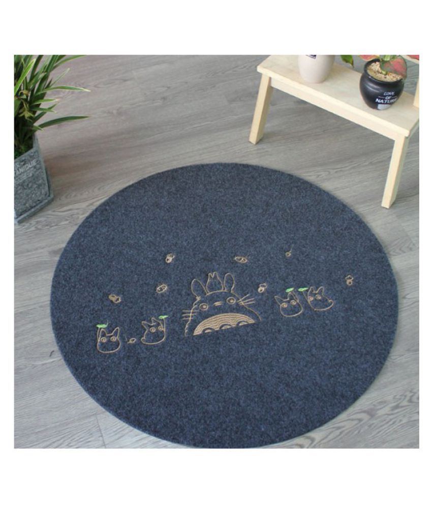 COLOGO 1 Pc Gray Color Cartoon Printed Round Living Room Floor Mat - Buy  COLOGO 1 Pc Gray Color Cartoon Printed Round Living Room Floor Mat Online  at Low Price - Snapdeal