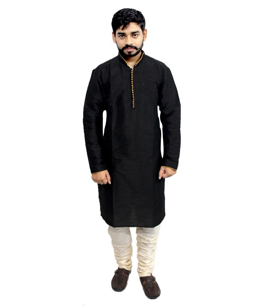 chikan silk kurta