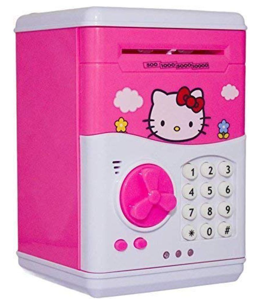 Kingsgate Hello Kitty Bank ATM with Special Electronic Code(Password