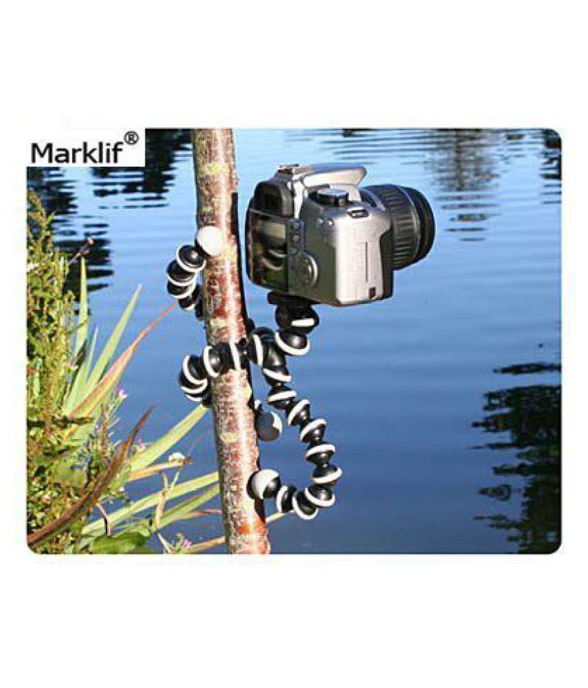 Flexible Gorilla Stand for DSLR & Action Cameras Marklif Gorilla Tripod/Mini Tripod 13 inch for Mobile Phone with Holder for Mobile 