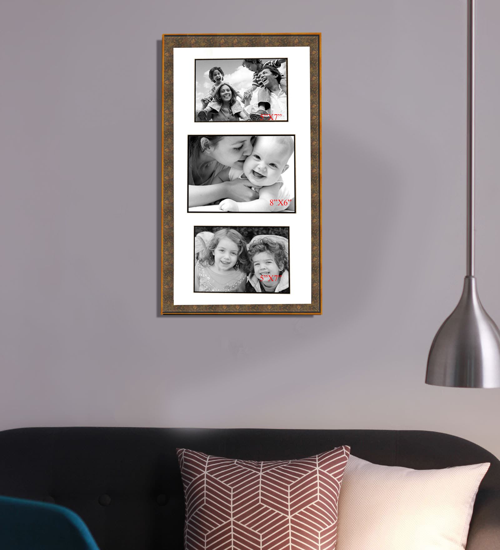Elegant Arts & Frames Wood Brown Collage Photo Frame Pack of 1 Buy